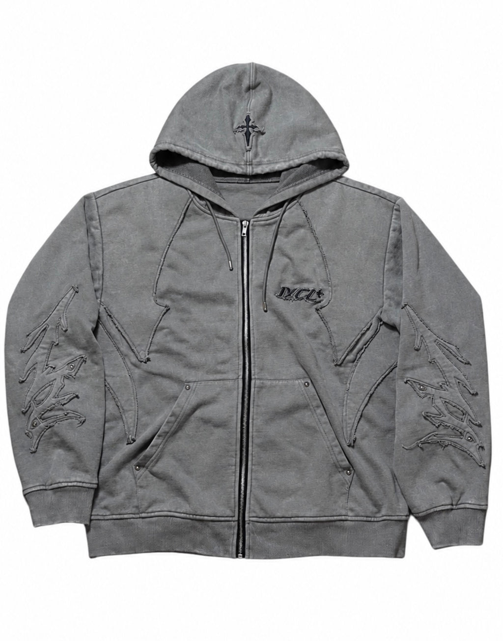 JXCL Grey Zip Hoodie (PREORDER)