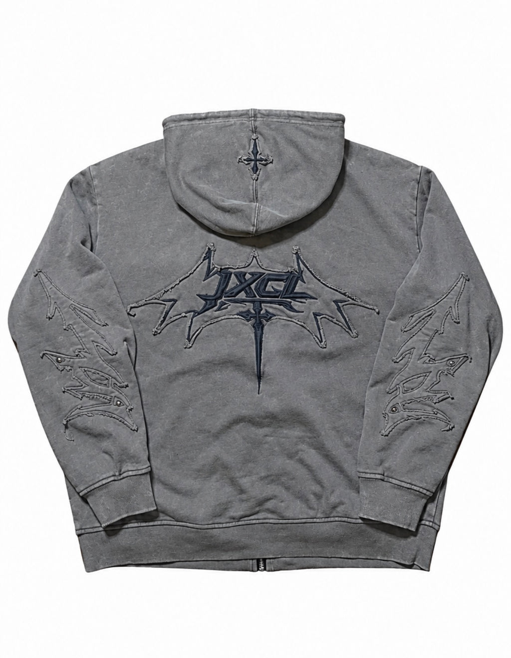 JXCL Grey Zip Hoodie (PREORDER)