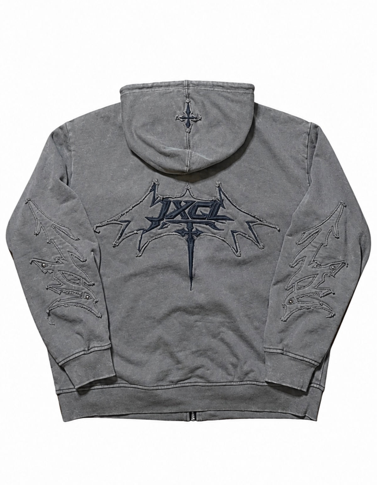 JXCL Grey Zip Hoodie (PREORDER)